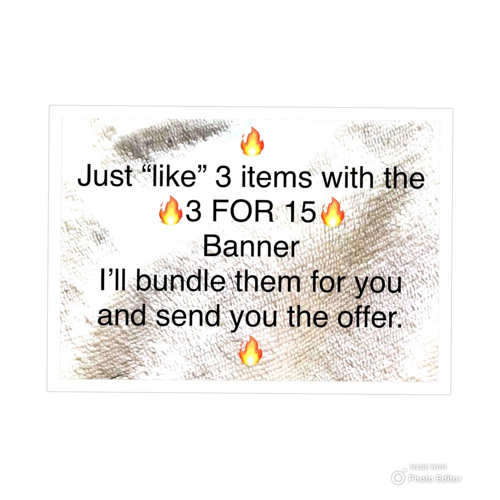SUPER CLOSET CLEARANCE 3 for $15